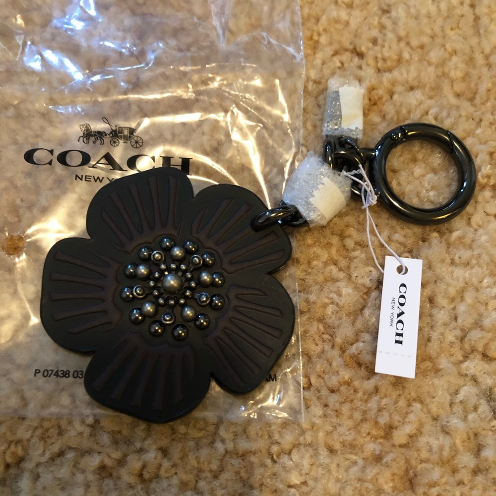 Coach Flower Keychain